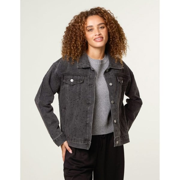 Blue Vanilla Embellished Denim Jacket