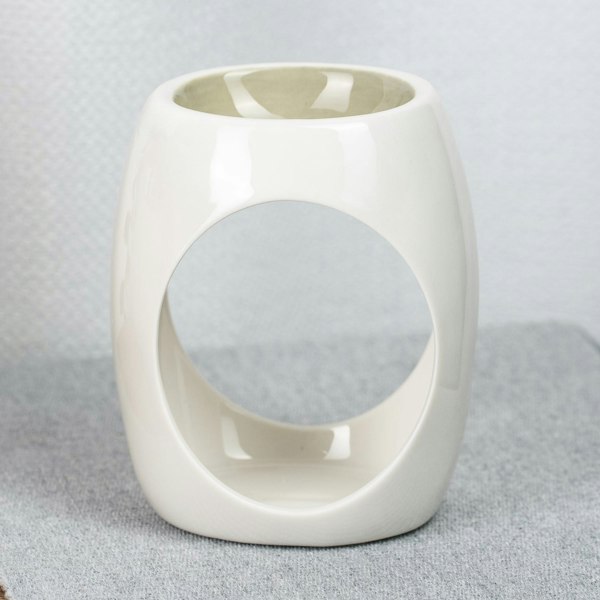 Fosse Living Oval Ceramic Wax Melter - Grey