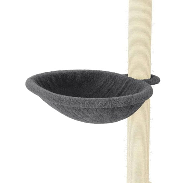 Berkfield Cat Tree with Sisal Scratching Posts Dark Grey 95 cm