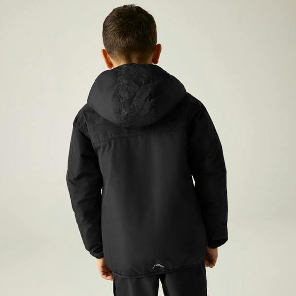 Regatta Childrens/Kids Illuma Reflective Waterproof Insulated Jacket - Black - 