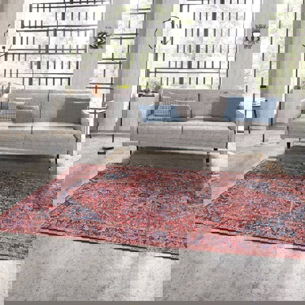 The Rugs Oriental Amata Rug - Vintage Red Medallion Design