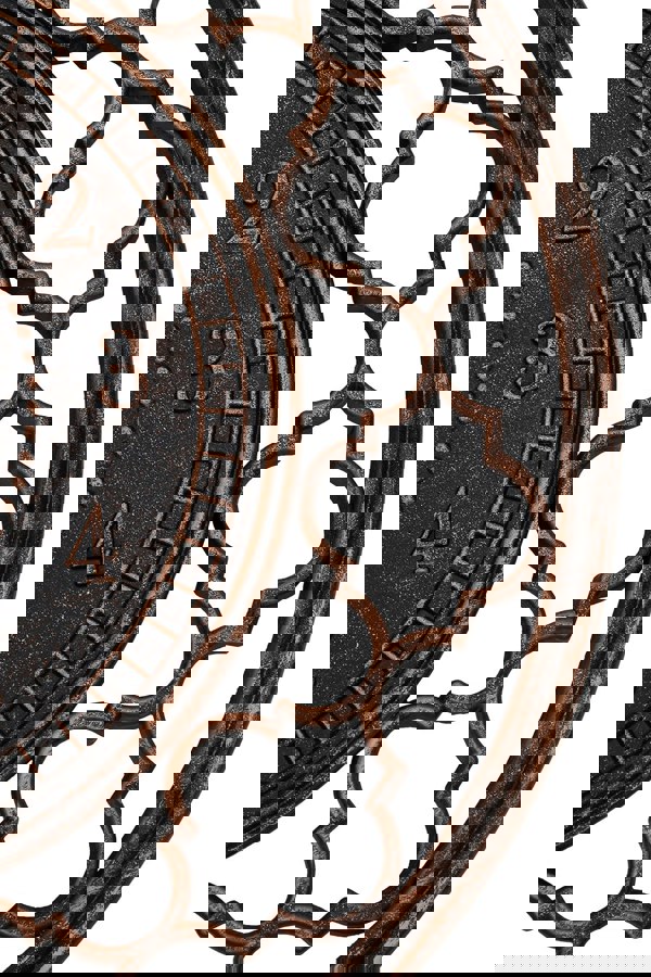 Living and Home Retro Cut-out Table Desk Clock Resin