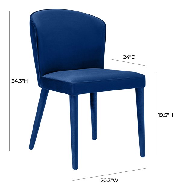 Furniture Edit Metropolitan Navy Velvet Chair