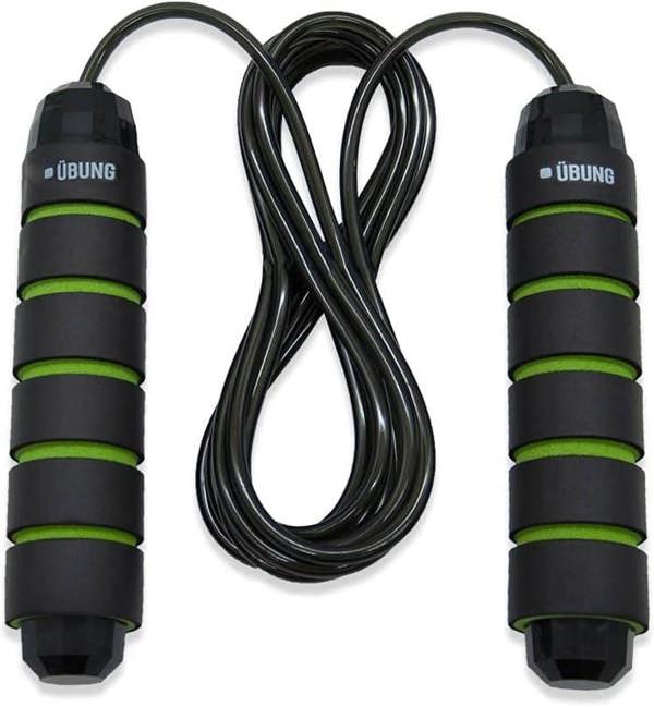 UBUNG Skipping Rope Fitness Jump Rope with Tangle Free with Foam Handles Green