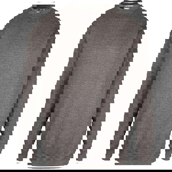 Duke Mens D555 Sweat Rockford Crew Neck Kingsize Jumper - Grey