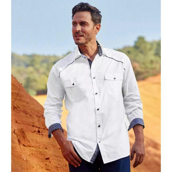 Atlas For Men Mens Poplin Shirt - White