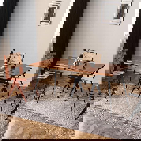 Caribbean Rattan Dining Chair, Oak-Weilai Concept-Weilai Concept