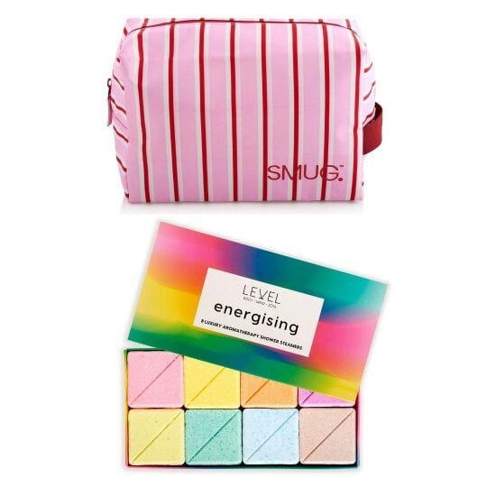 SMUG Wake-Up Wash Bag Set – Various Prints - Sweet Stripe