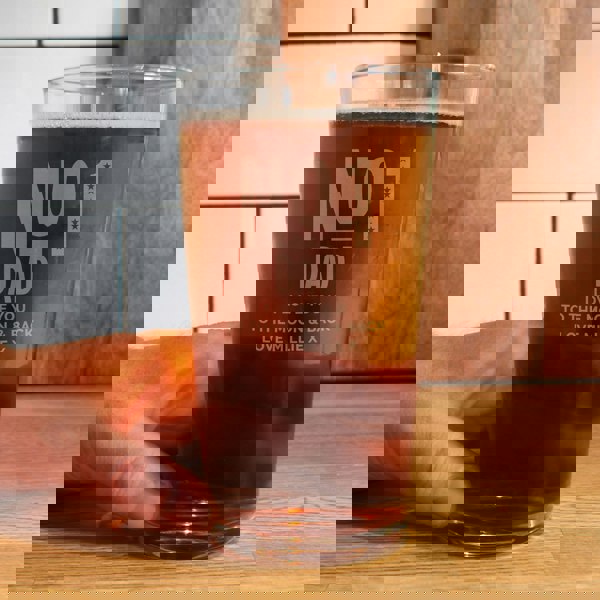 Personalised Memento Company Personalised No. 1 Pint Glass