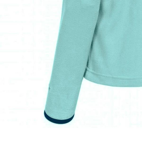 Trespass Childrens Girls Sybil Half Zip Microfleece Top - Teal Mist - 