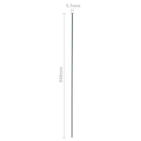 Berkfield Garden Fence Set 77.5x64 cm Green