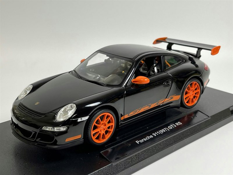 Welly 2007 Porsche 911 997 GT3 RS Black 1:18 Scale Welly 18015bk