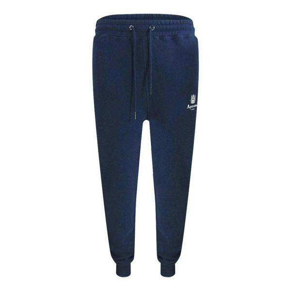 Aquascutum Mens Active Basic Ribbed Jogging Bottoms - Blue