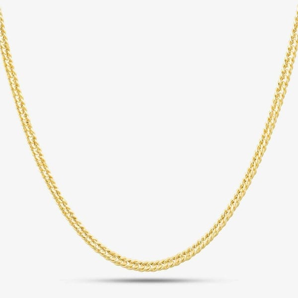 T. H. Baker 9ct Gold 20 Inch Diamond Cut Curb Chain 1.13.6375