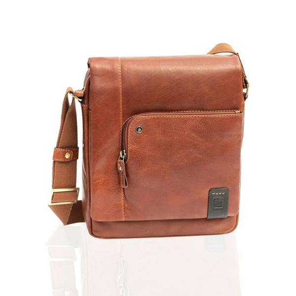 PRIMEHIDE Leather Crossbody Messenger Bag - Vito Tuscan