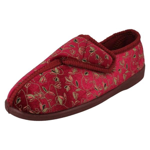 Spot On Ladies Spot On Hook & Loop Fastening Slippers LVSW