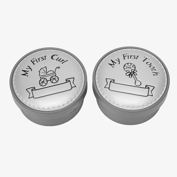 T. H. Baker Celebrations First Tooth Curl Box And Frame Gift Set CG123