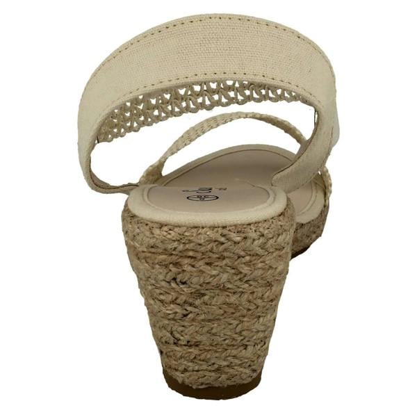 Savannah Womens Savannah Slip On Wedge Heeled Sandal F2303