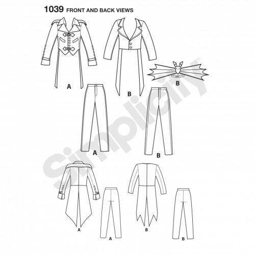 Simplicity Sewing Pattern 1039 Men