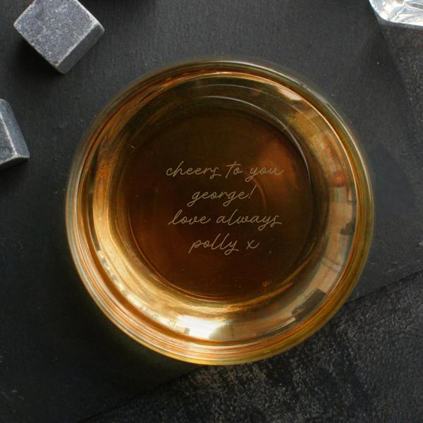 Abode Home & Gifts Personalised Base Engraved Secret Message Tumbler