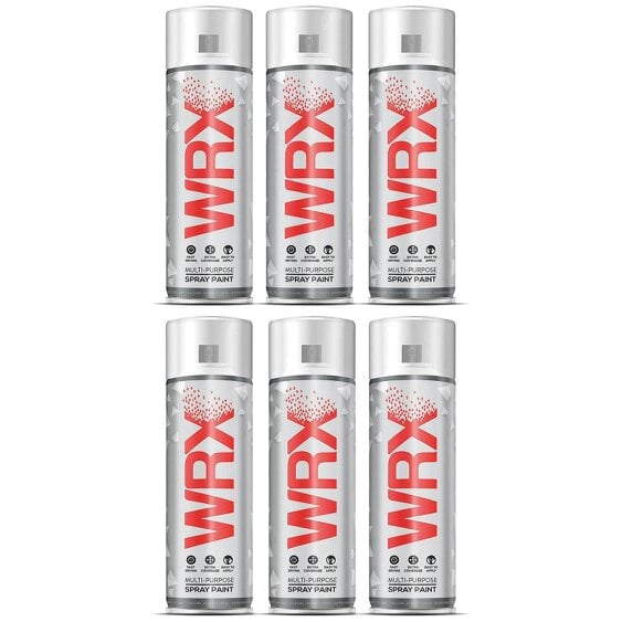 WRX 6X WRX Traffic Black Spray Paints 400ml