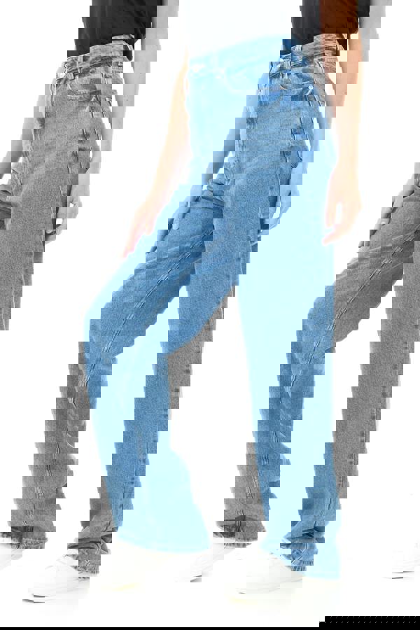 Smart Living Women's Classic High-Rise Straight Leg Denim Jeans