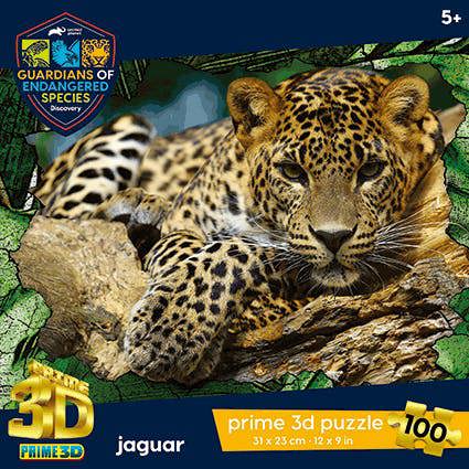 Prime 3D Puzzles Prime 3D Animal Planet GES Jaguar 100 Piece Puzzle