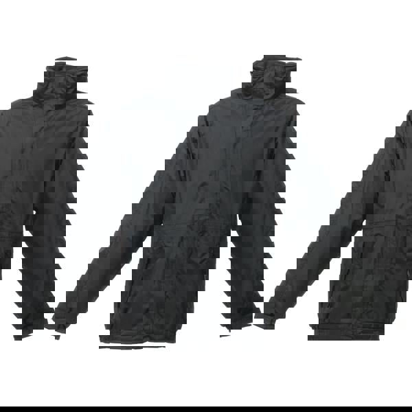 Regatta Mens Dover Waterproof Windproof Jacket - Black/Ash