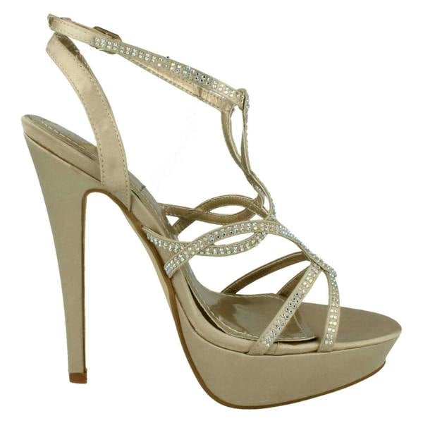 Spot On Ladies Spot On Strappy Heeled Sandals