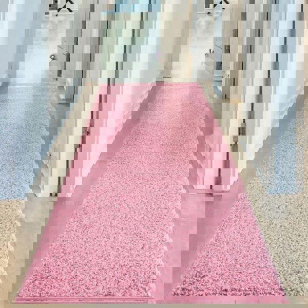 Shaggy Pink Colour Rug durable and soft, high quality