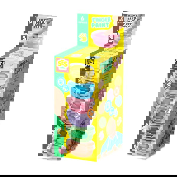 SES Creative Fingerpaint pastel 6 colours x 45 mL