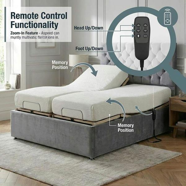 Paradise Beds Whitby Electric Adjustable Bed with Mattress