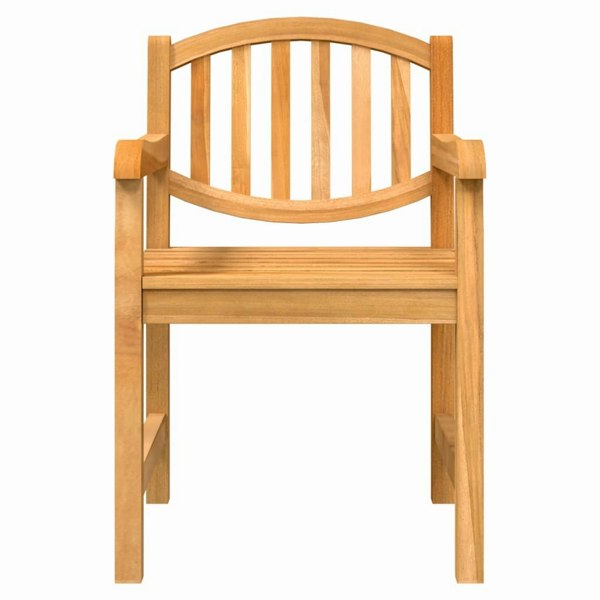 Berkfield Garden Chairs 2 pcs 58x59x88 cm Solid Wood Teak