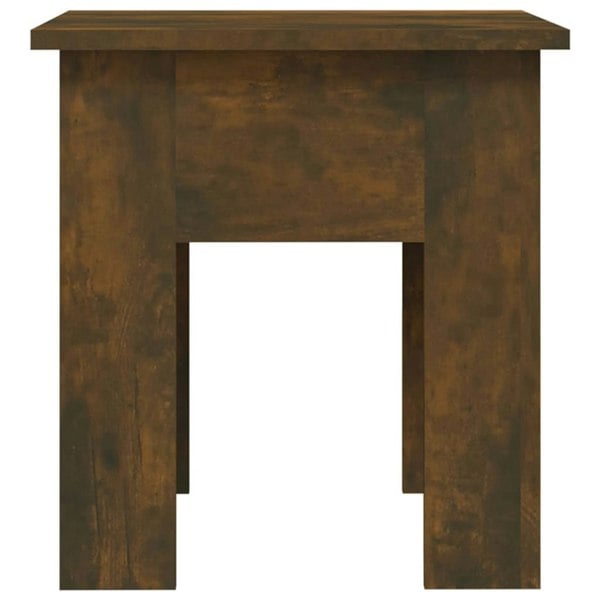Berkfield Coffee Table Smoked Oak 40x40x42 cm Engineered Wood