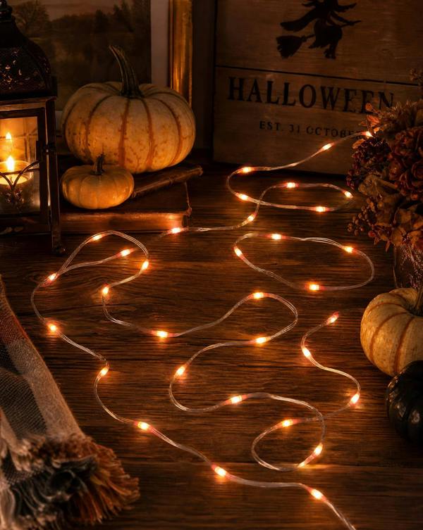 Scotts of Stow TwoTone String Lights 200 LEDs Orange Purple LV
