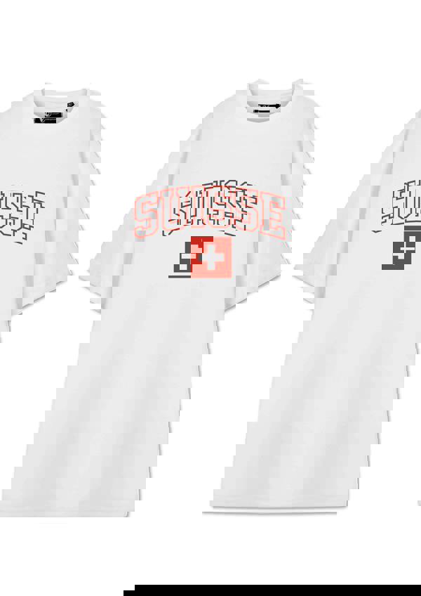 Show Me The Merch Unisex White Switzerland Short Sleeved T-Shirt