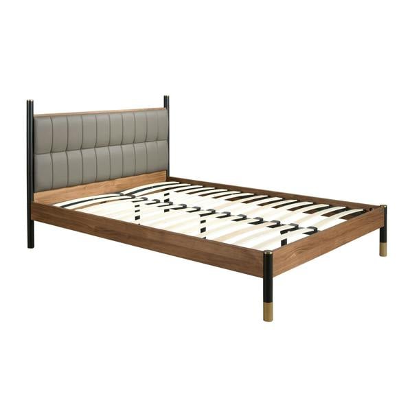 Angel Cerdá Dark grey leatherette bed 7169