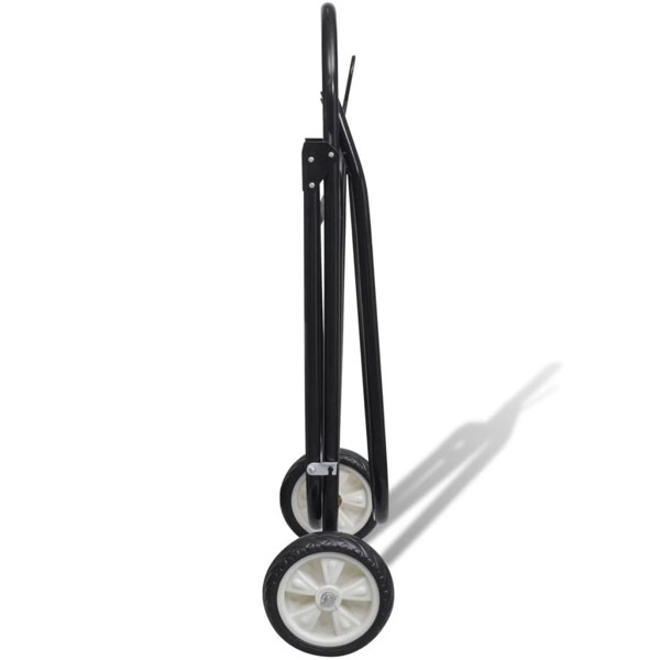 Berkfield Metal Foldable Saddle Rack with Wheels