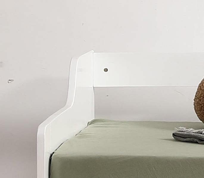 Mission TM London Cabin Day Bed with Storage Drawers and Shelf, Pine, White