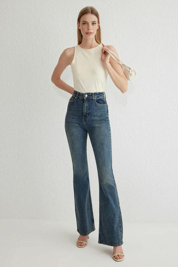 WOVCOR High Waist Flare Jeans