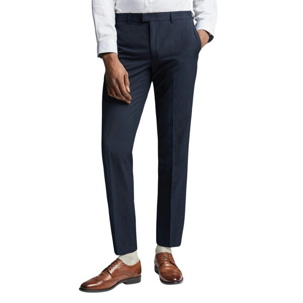 Limehaus Slim Fit Navy Trousers