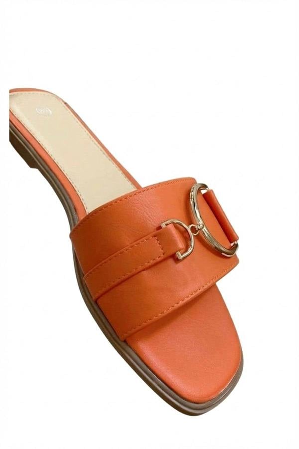 Ashleigh Gold Detail Sliders - Orange_wb