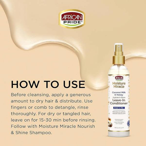 african pride coconut milk & honey leave-in conditioner