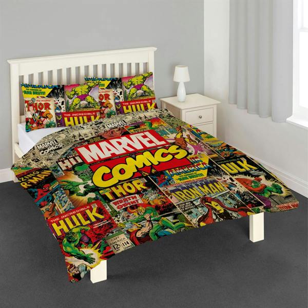 Avengers Comics Multi Duvet Cover Set
