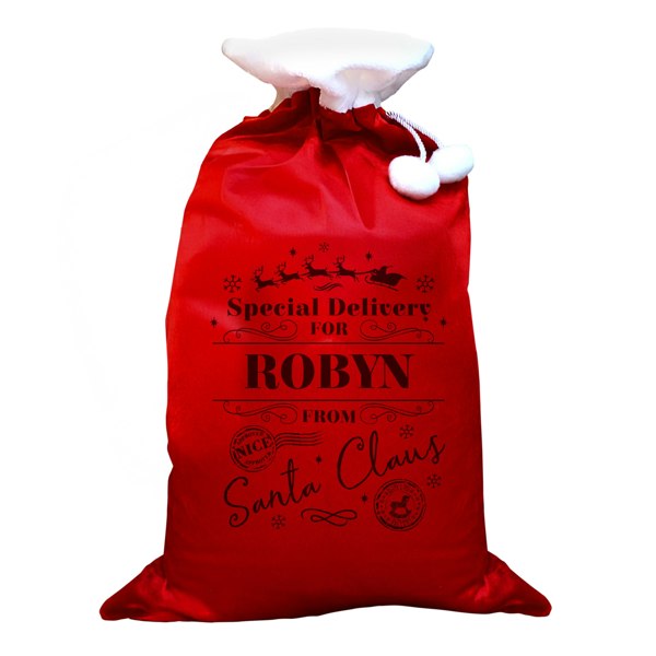 Personalised Memento Company Personalised Special Delivery Red Sack