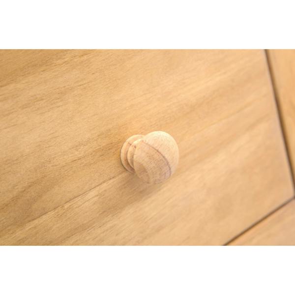 Cabinet Bits Lucca 6 Drawer Chest of Drawers Wood Knob