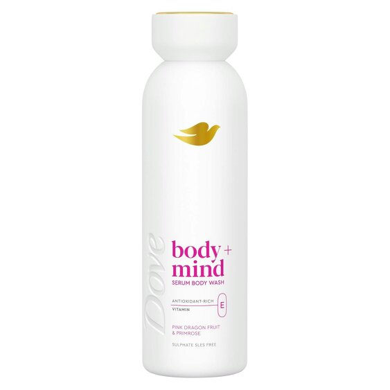 Dove Body + Mind Serum Body Wash Dragon Fruit Antioxidant & Vitamin E, 6x650ml