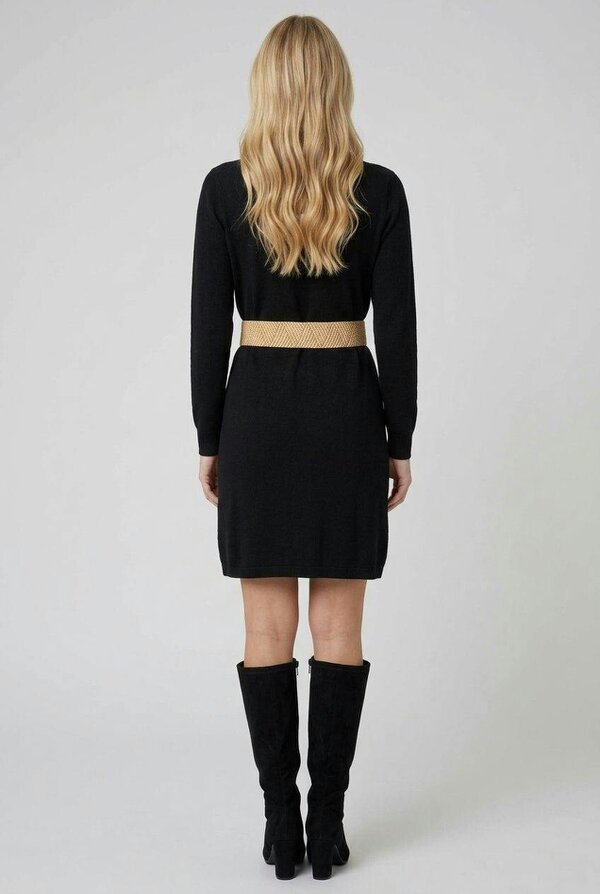 Izabel London Metallic Circle Buckle Woven Waist Belt