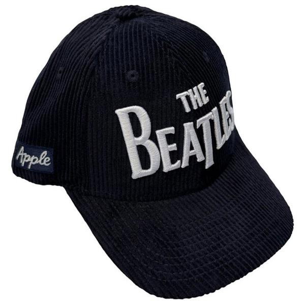 The Beatles Drop T Logo And Apple Corduroy Baseball Cap