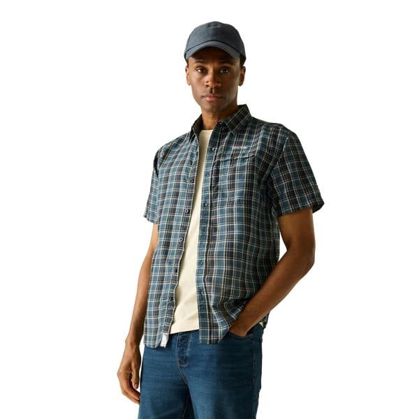 Regatta Mens Mindano Triangle Short-Sleeved Shirt - Night Sky - 